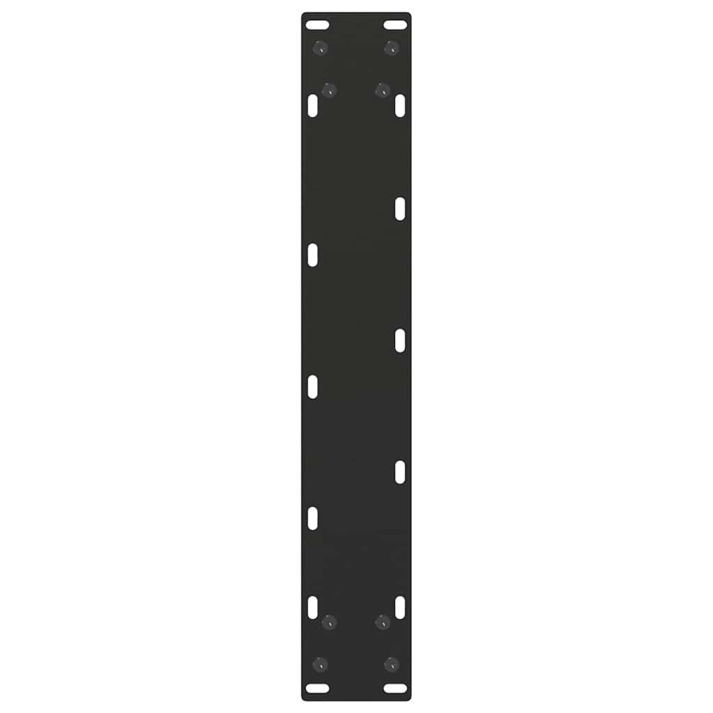 vidaXL Nogi do stołu jadalnego w kształcie litery U 2 szt. Czarne 50x(72-73) cm Stal