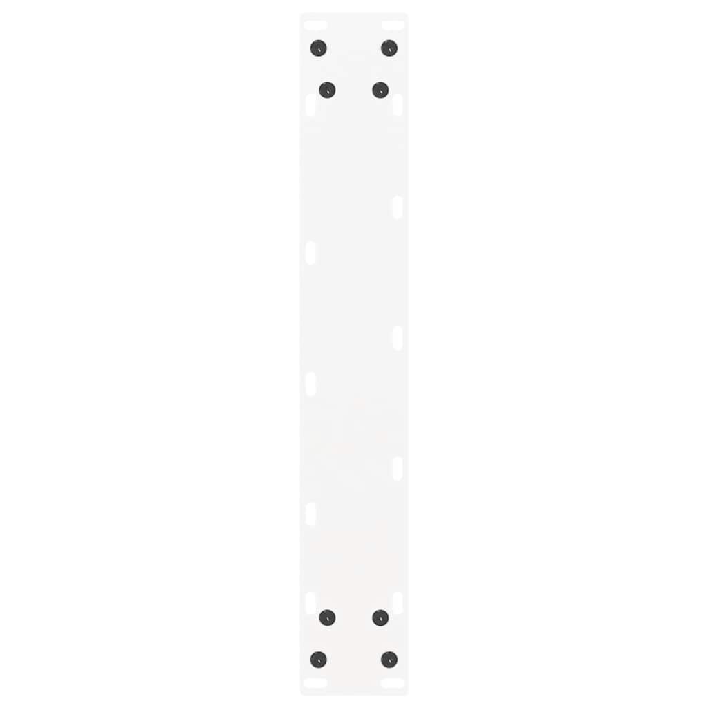 vidaXL Nogi do stołu jadalnego w kształcie litery U 2 szt. Białe 50x(72-73) cm Stal