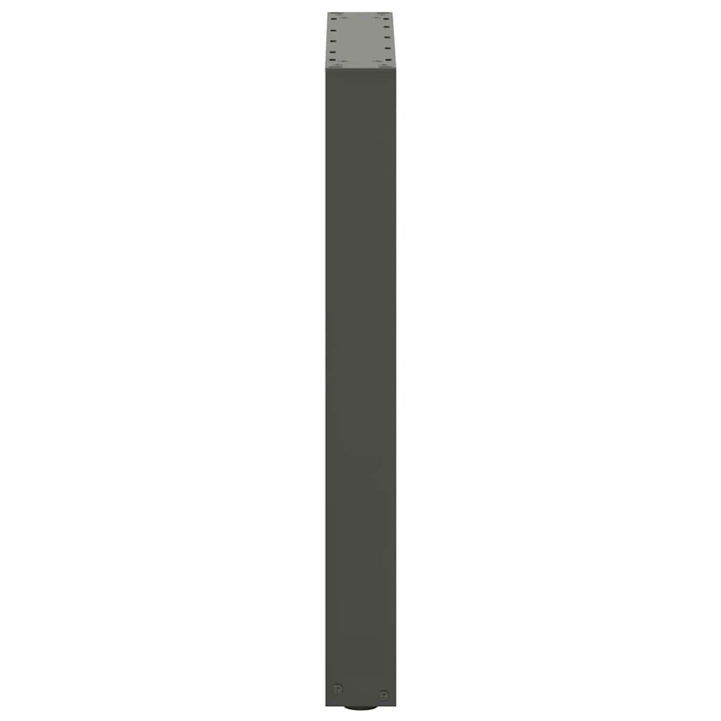 vidaXL Nogi do stołu jadalnego w kształcie litery U 2 szt. Antracyt 50x(72-73) cm Stal
