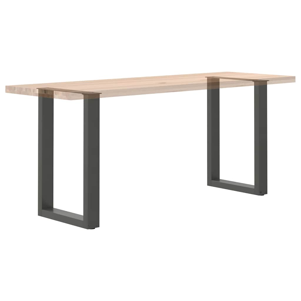 vidaXL Nogi do stołu jadalnego w kształcie litery U 2 szt. Antracyt 50x(72-73) cm Stal