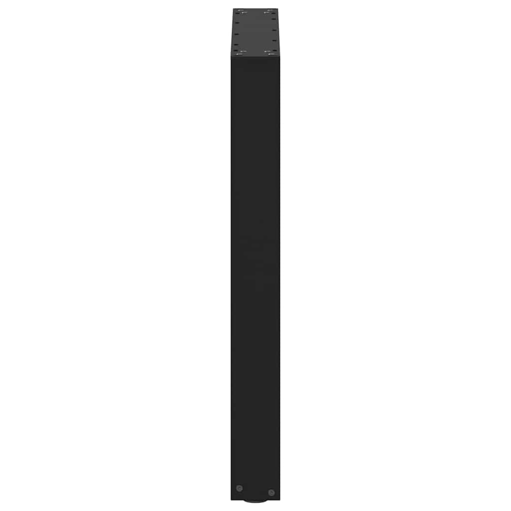 vidaXL Nogi do stołu jadalnego w kształcie litery U 2 szt. Czarne 60x(72-73) cm Stal
