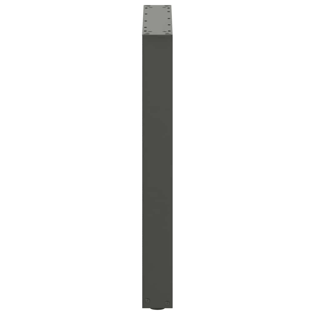 vidaXL Nogi do stołu jadalnego w kształcie litery U 2 szt. Antracyt 60x(72-73) cm Stal