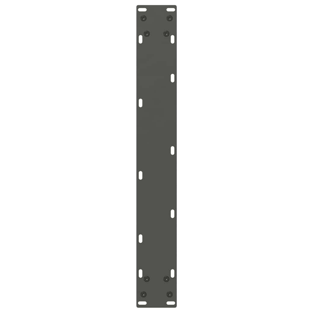 vidaXL Nogi do stołu jadalnego w kształcie litery U 2 szt. Antracyt 60x(72-73) cm Stal