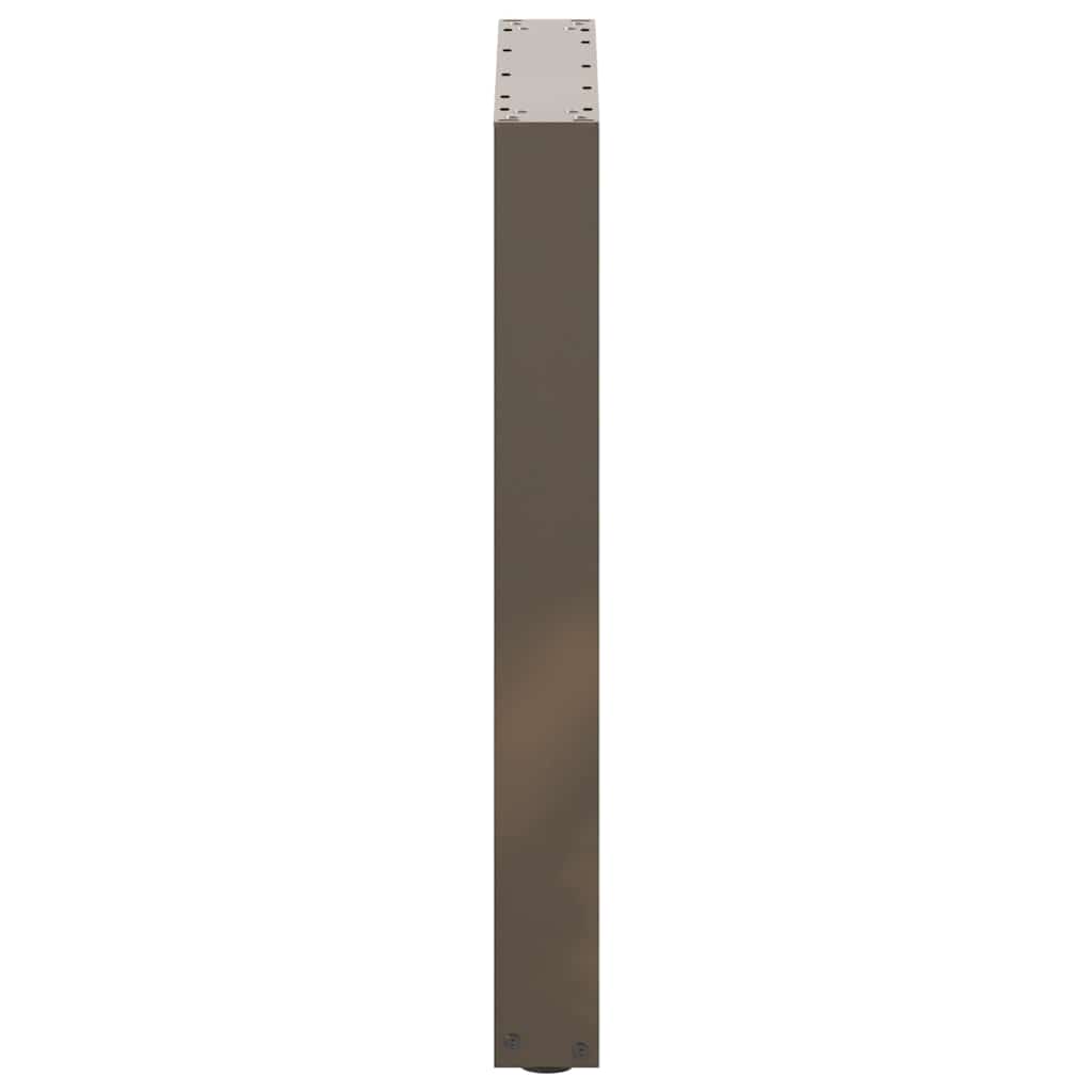 vidaXL Nogi do stołu jadalnego w kształcie litery U 2 szt. Naturalna stal 60x(72-73) cm Stal