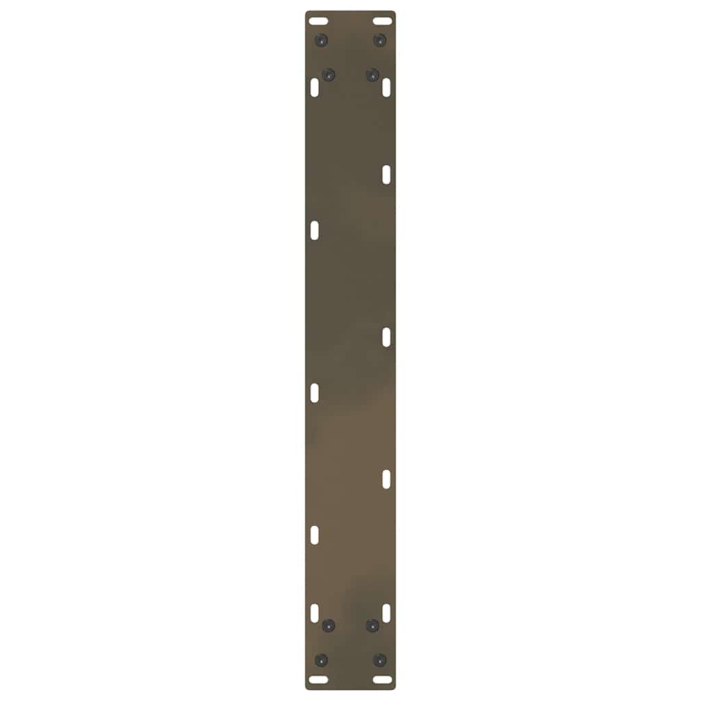 vidaXL Nogi do stołu jadalnego w kształcie litery U 2 szt. Naturalna stal 60x(72-73) cm Stal