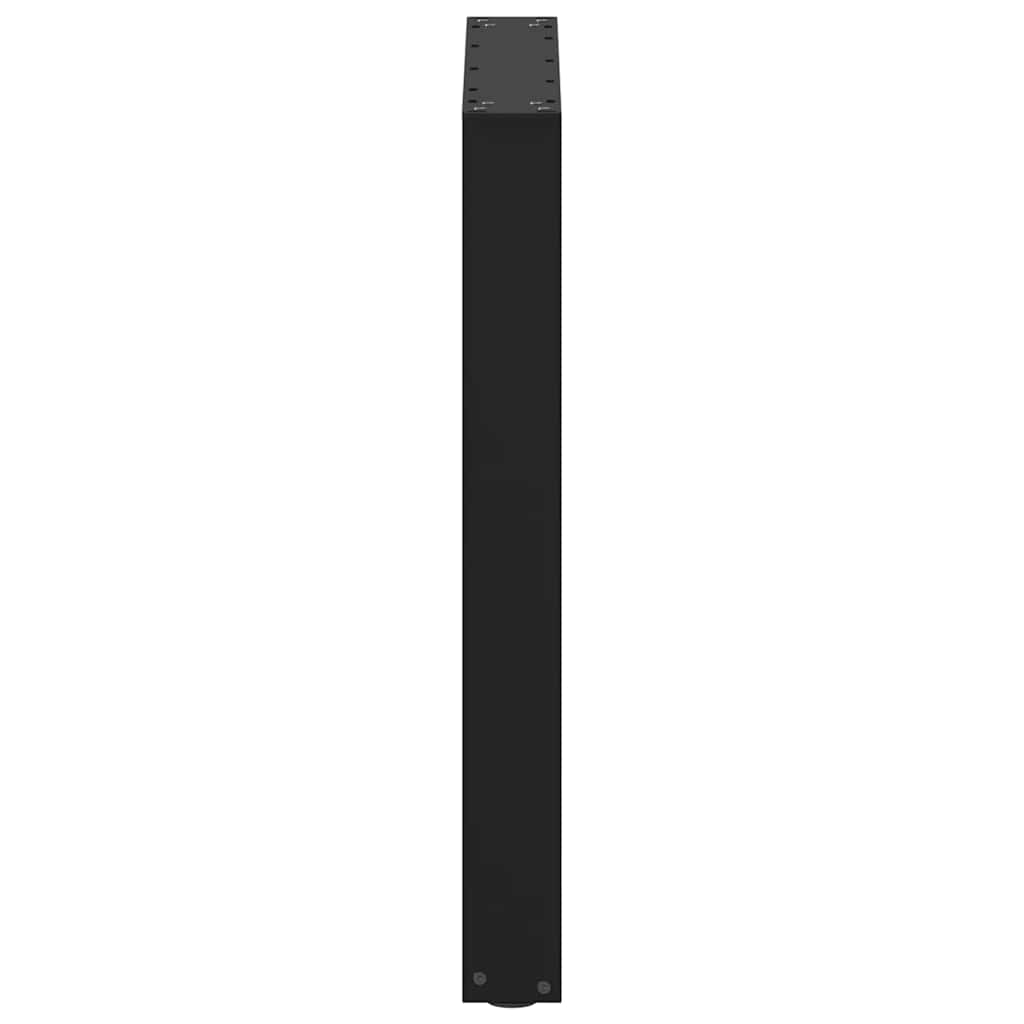 vidaXL Nogi do stołu jadalnego w kształcie litery U 2 szt. Czarne 70x(72-73) cm Stal