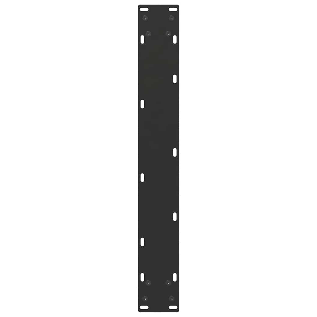 vidaXL Nogi do stołu jadalnego w kształcie litery U 2 szt. Czarne 70x(72-73) cm Stal