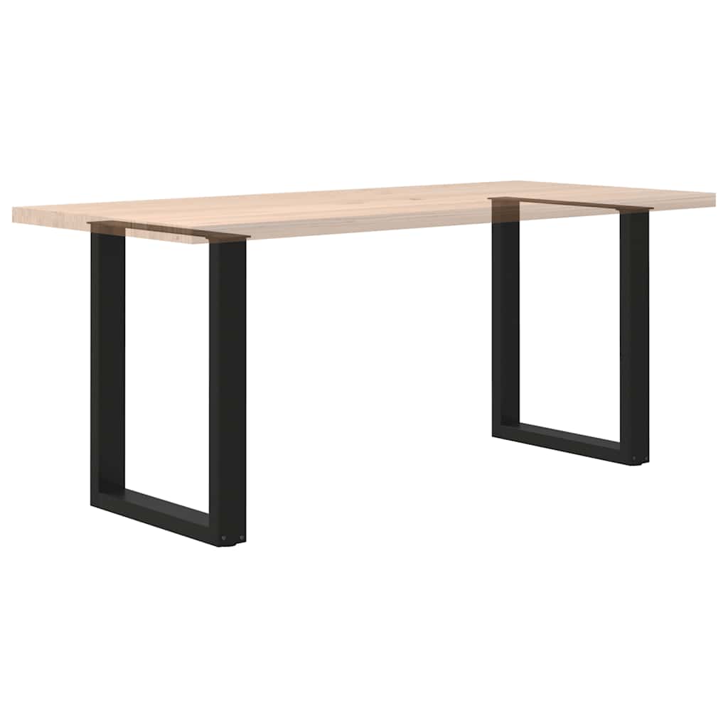 vidaXL Nogi do stołu jadalnego w kształcie litery U 2 szt. Czarne 70x(72-73) cm Stal