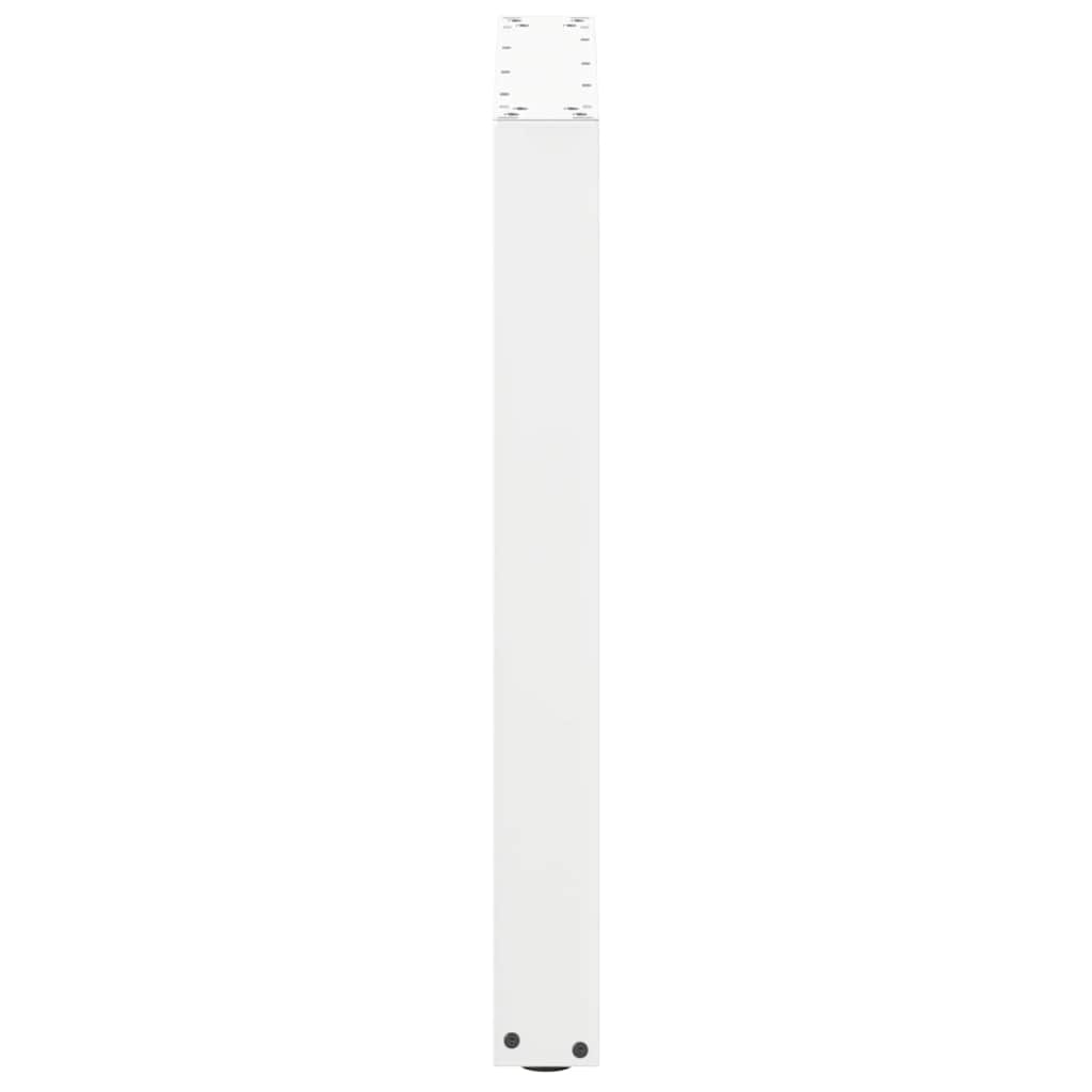 vidaXL Nogi do stołu jadalnego w kształcie litery U 2 szt. Białe 70x(72-73) cm Stal