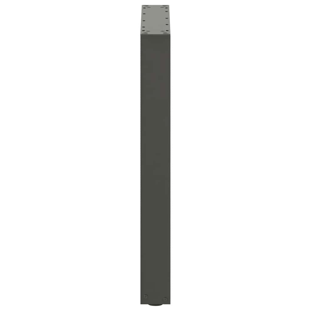 vidaXL Nogi do stołu jadalnego w kształcie litery U 2 szt. Antracyt 70x(72-73) cm Stal