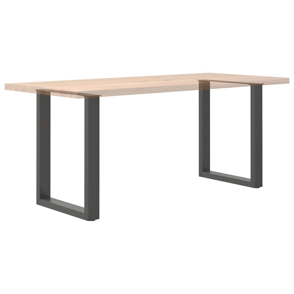 vidaXL Nogi do stołu jadalnego w kształcie litery U 2 szt. Antracyt 70x(72-73) cm Stal