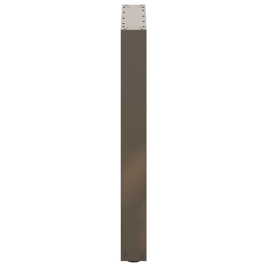 vidaXL Nogi do stołu jadalnego w kształcie litery U 2 szt. Naturalna stal 70x(72-73) cm Stal