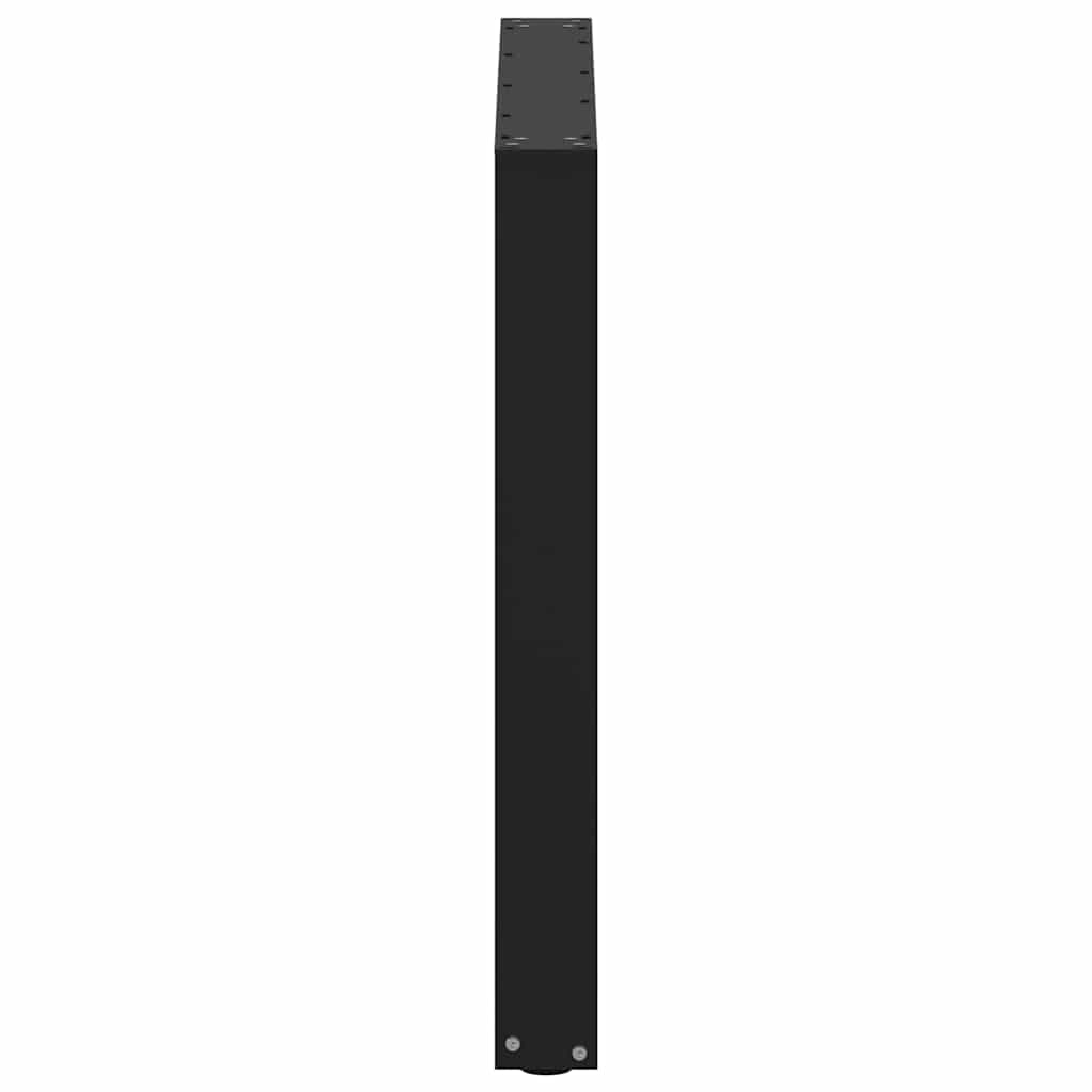 vidaXL Nogi do stołu jadalnego w kształcie litery U 2 szt. Czarne 80x(72-73) cm Stal