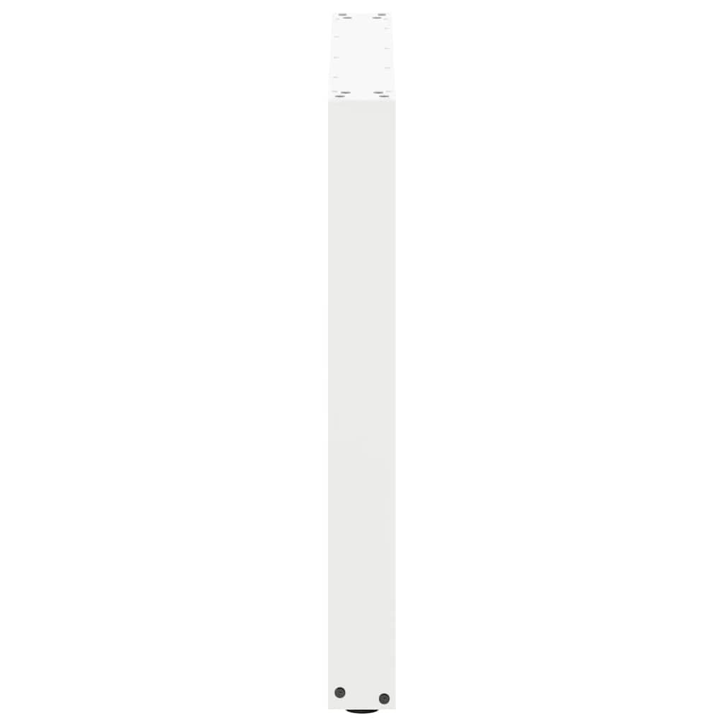 vidaXL Nogi do stołu jadalnego w kształcie litery U 2 szt. Białe 80x(72-73) cm Stal