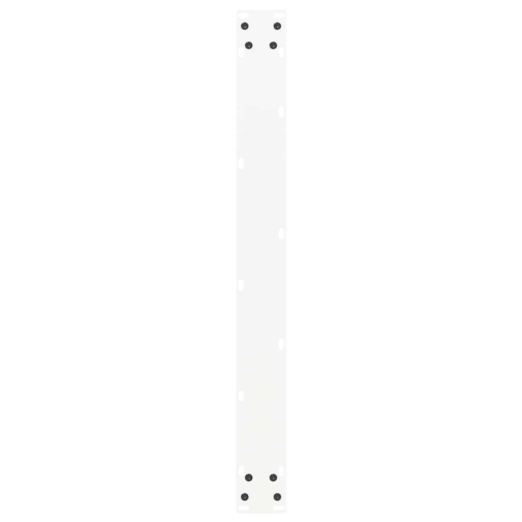 vidaXL Nogi do stołu jadalnego w kształcie litery U 2 szt. Białe 80x(72-73) cm Stal