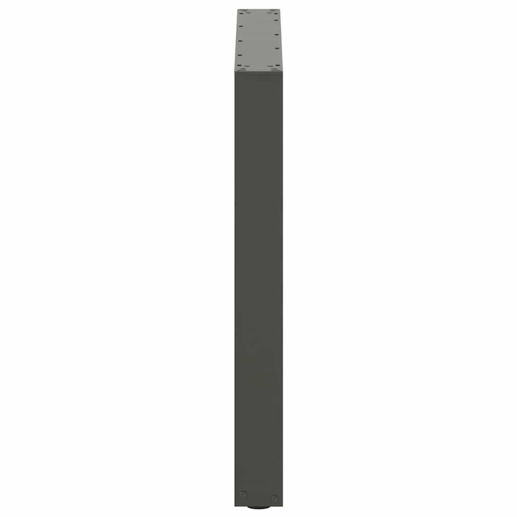 vidaXL Nogi do stołu jadalnego w kształcie litery U 2 szt. Antracyt 80x(72-73) cm Stal
