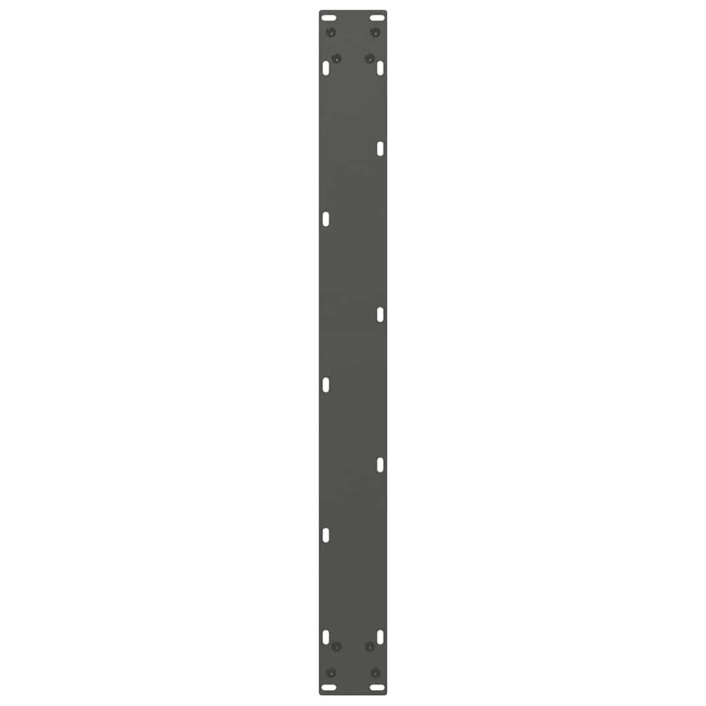 vidaXL Nogi do stołu jadalnego w kształcie litery U 2 szt. Antracyt 80x(72-73) cm Stal