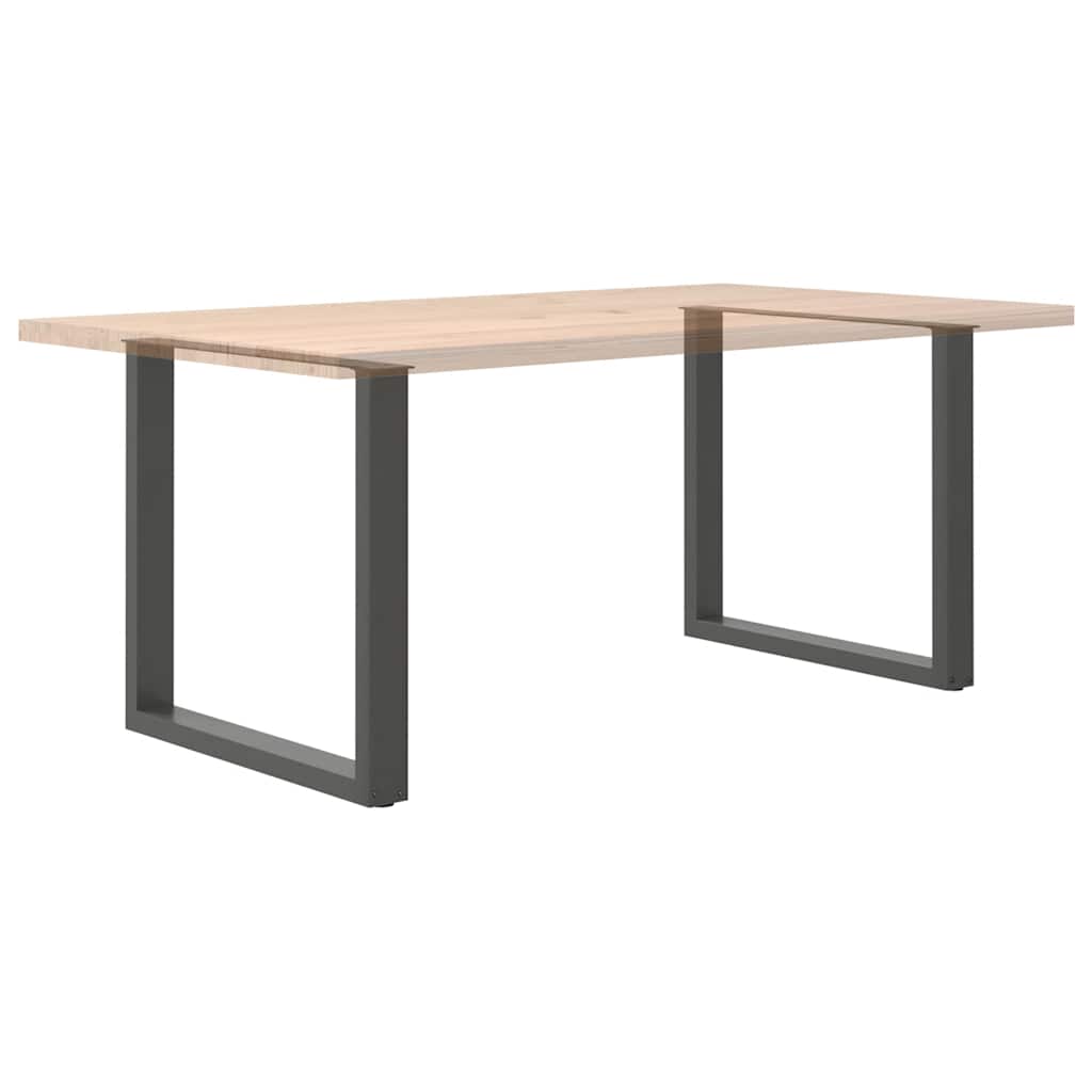 vidaXL Nogi do stołu jadalnego w kształcie litery U 2 szt. Antracyt 80x(72-73) cm Stal