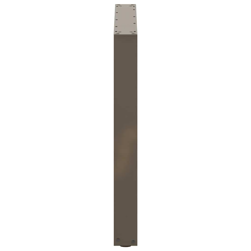 vidaXL Nogi do stołu jadalnego w kształcie litery U 2 szt. Naturalna stal 80x(72-73) cm Stal