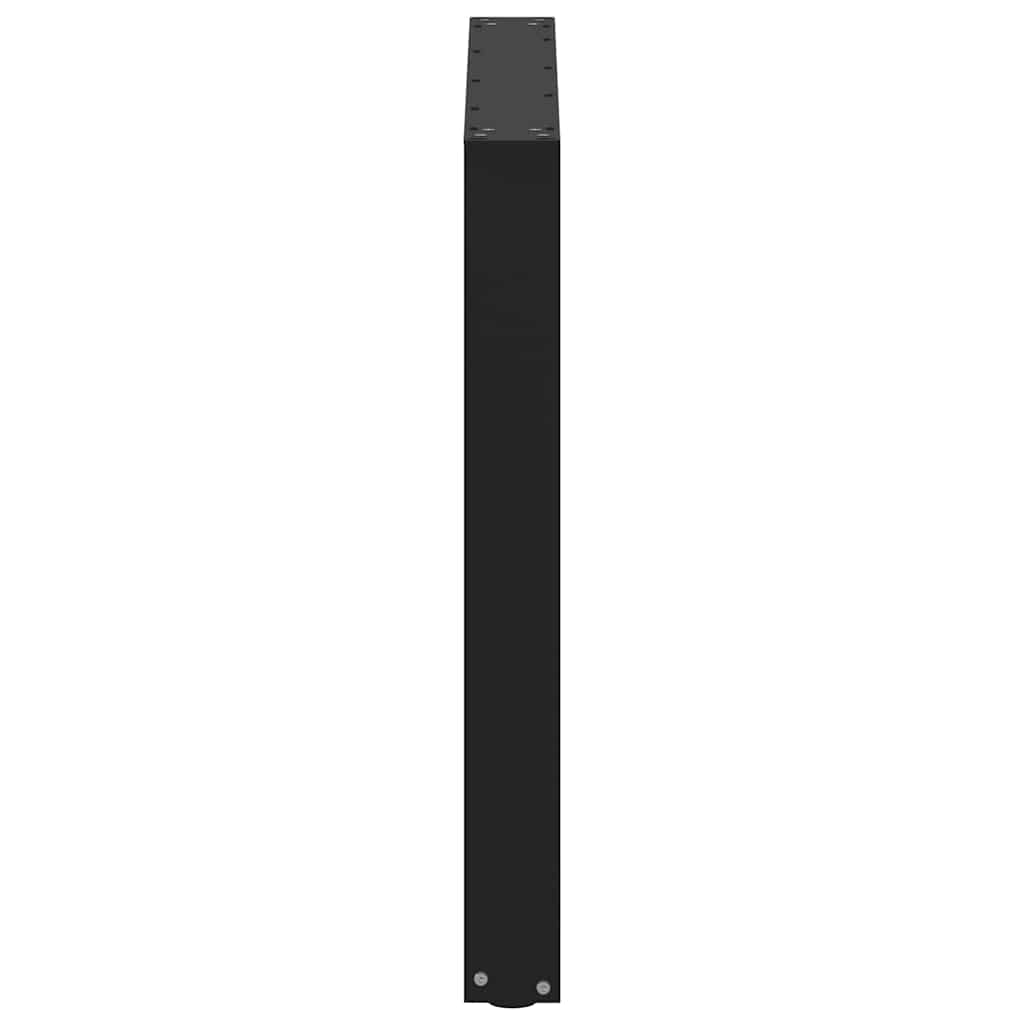 vidaXL Nogi do stołu jadalnego w kształcie litery U 2 szt. Czarne 90x(72-73) cm Stal