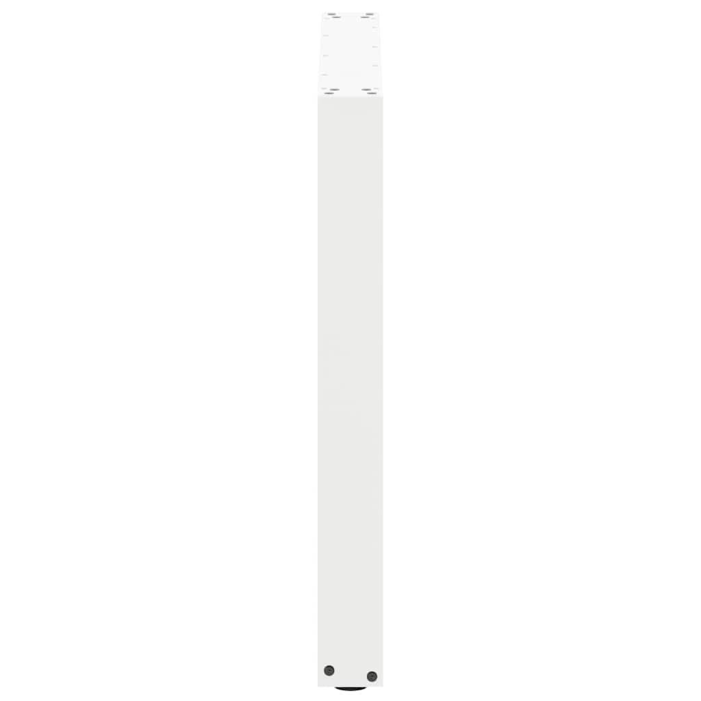 vidaXL Nogi do stołu jadalnego w kształcie litery U 2 szt. Białe 90x(72-73) cm Stal