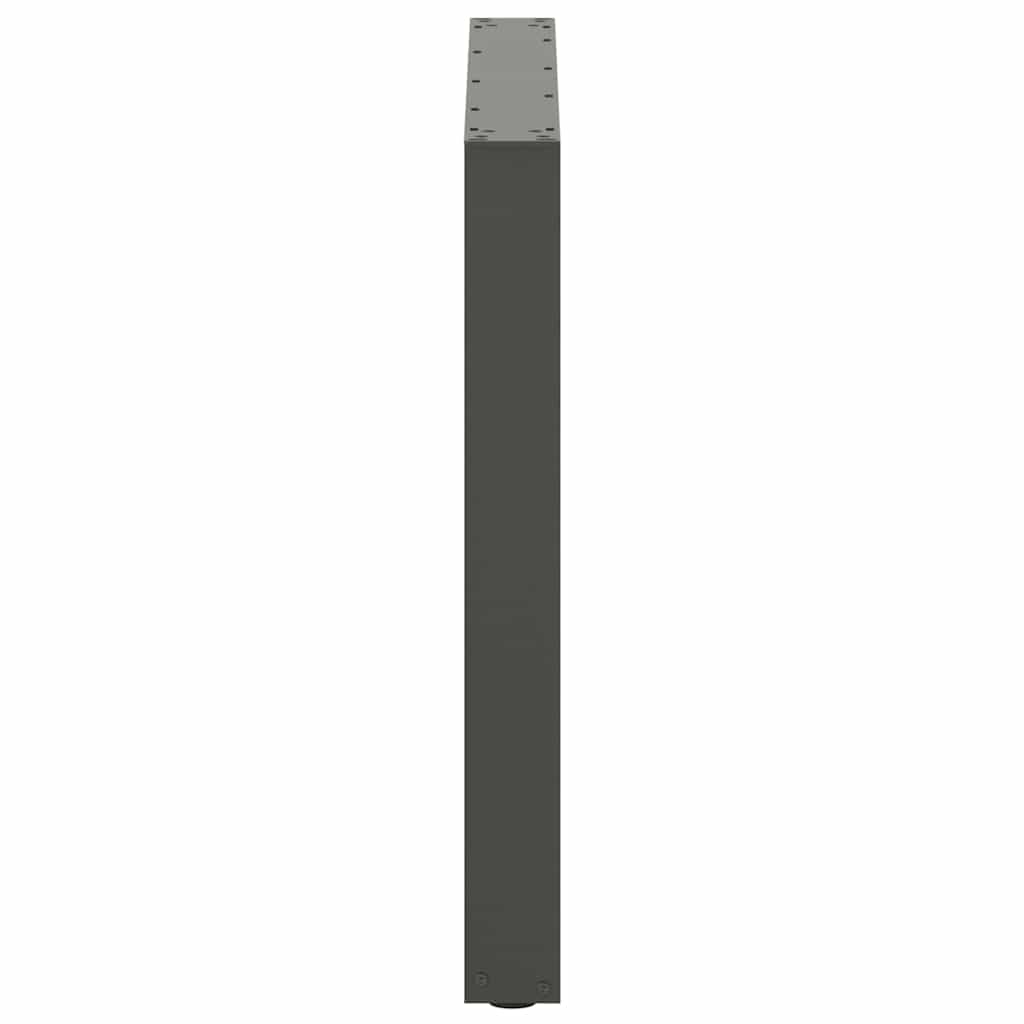 vidaXL Nogi do stołu jadalnego w kształcie litery U 2 szt. Antracyt 90x(72-73) cm Stal