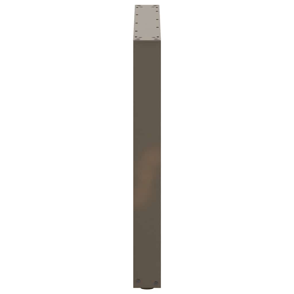 vidaXL Nogi do stołu jadalnego w kształcie litery U 2 szt. Naturalna stal 90x(72-73) cm Stal