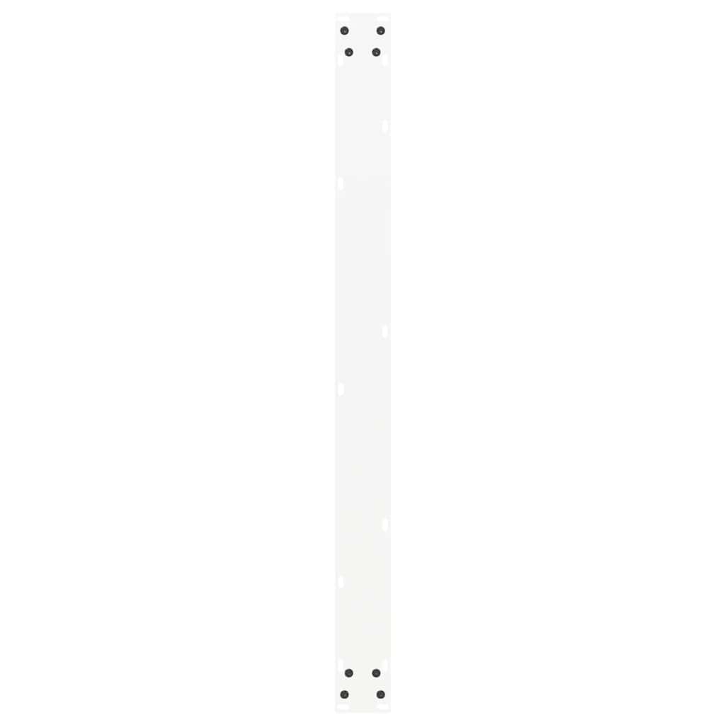 vidaXL Nogi do stołu jadalnego w kształcie litery U 2 szt. Białe 100x(72-73) cm Stal