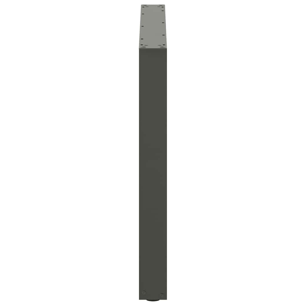 vidaXL Nogi do stołu jadalnego w kształcie litery U 2 szt. Antracyt 100x(72-73) cm Stal