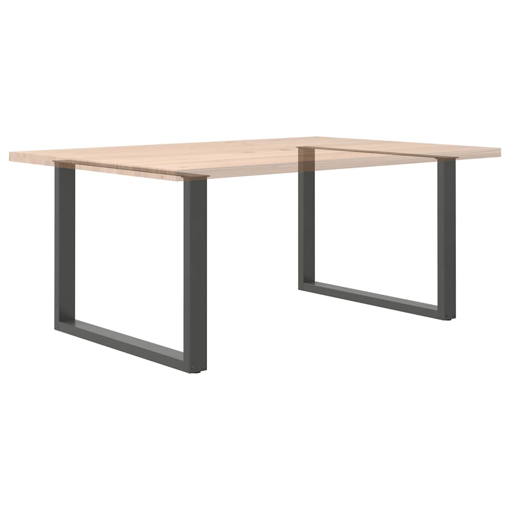 vidaXL Nogi do stołu jadalnego w kształcie litery U 2 szt. Antracyt 100x(72-73) cm Stal