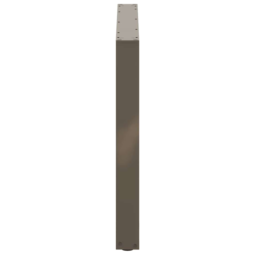 vidaXL Nogi do stołu jadalnego w kształcie litery U 2 szt. Naturalna stal 100x(72-73) cm Stal