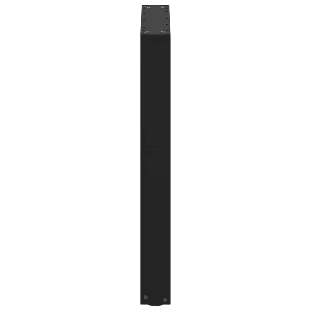 vidaXL Nogi do stołu jadalnego w kształcie litery U 3 szt. Czarne 70x(72-73) cm Stal