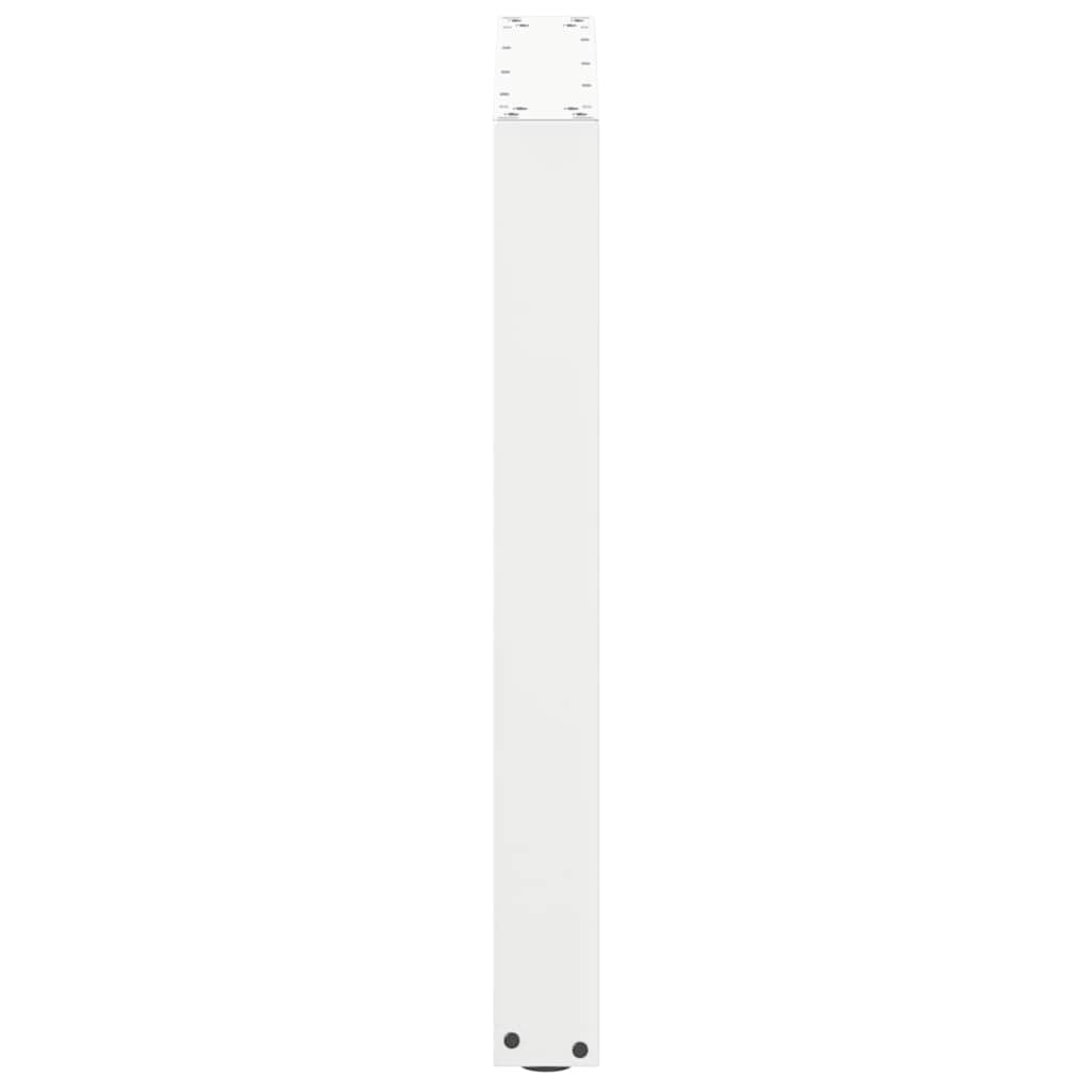 vidaXL Nogi do stołu jadalnego w kształcie litery U 3 szt. Białe 70x(72-73) cm Stal