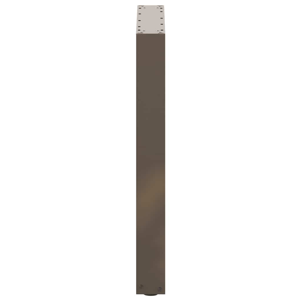 vidaXL Nogi do stołu jadalnego w kształcie litery U 3 szt. Naturalna stal 70x(72-73) cm Stal