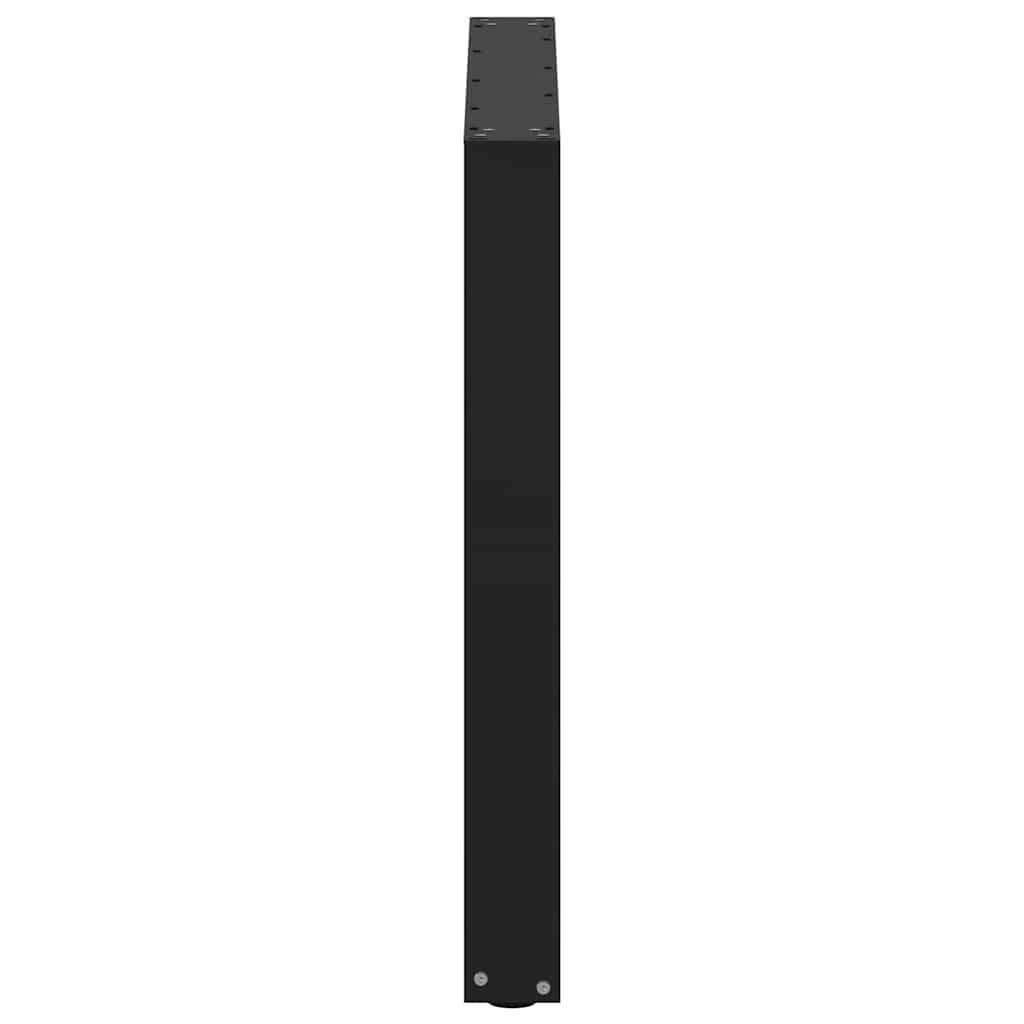 vidaXL Nogi do stołu jadalnego w kształcie litery U 3 szt. Czarne 80x(72-73) cm Stal