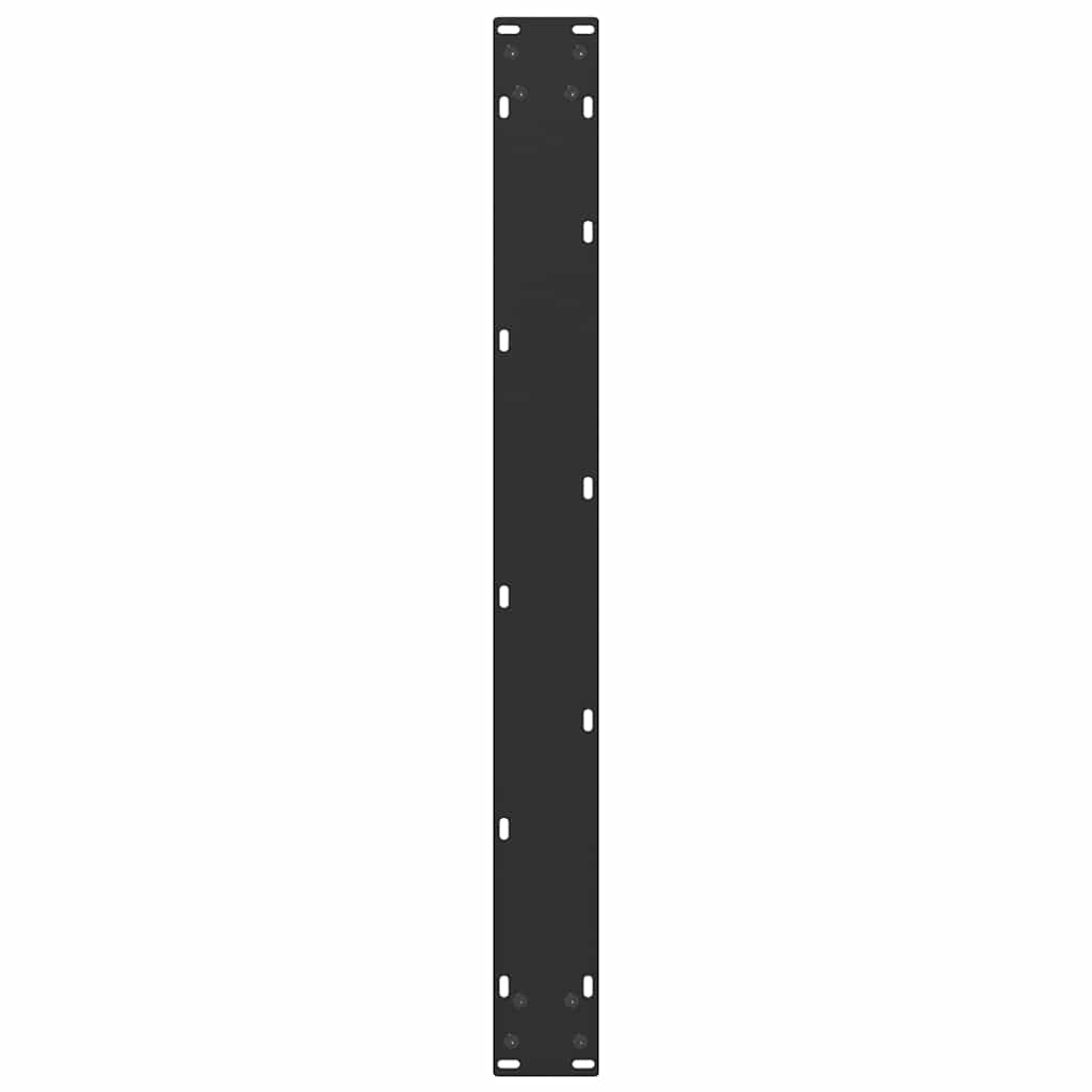 vidaXL Nogi do stołu jadalnego w kształcie litery U 3 szt. Czarne 80x(72-73) cm Stal