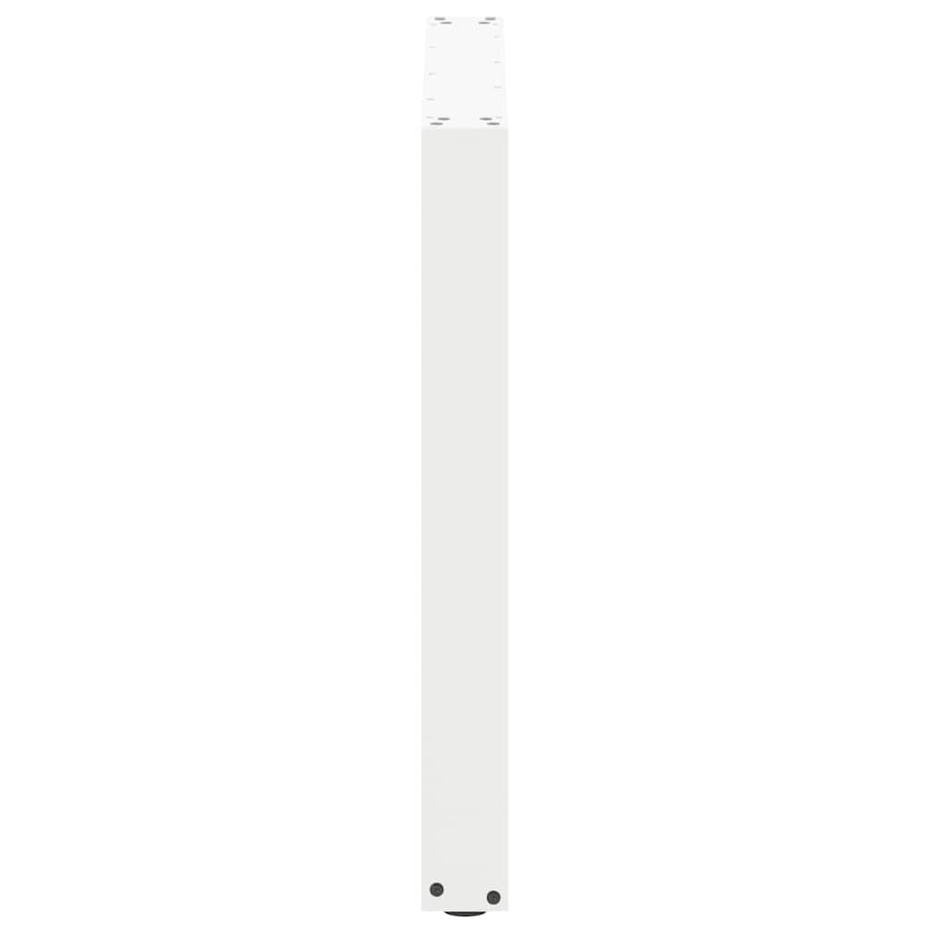 vidaXL Nogi do stołu jadalnego w kształcie litery U 3 szt. Białe 80x(72-73) cm Stal