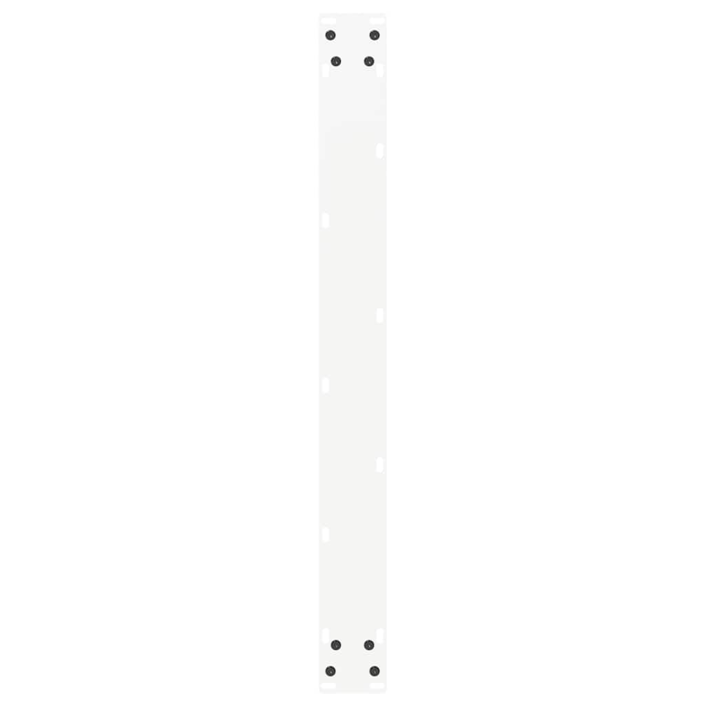 vidaXL Nogi do stołu jadalnego w kształcie litery U 3 szt. Białe 80x(72-73) cm Stal