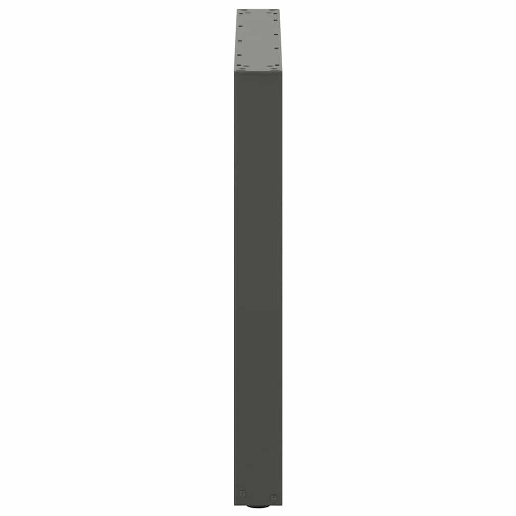 vidaXL Nogi do stołu jadalnego w kształcie litery U 3 szt. Antracyt 90x(72-73) cm Stal