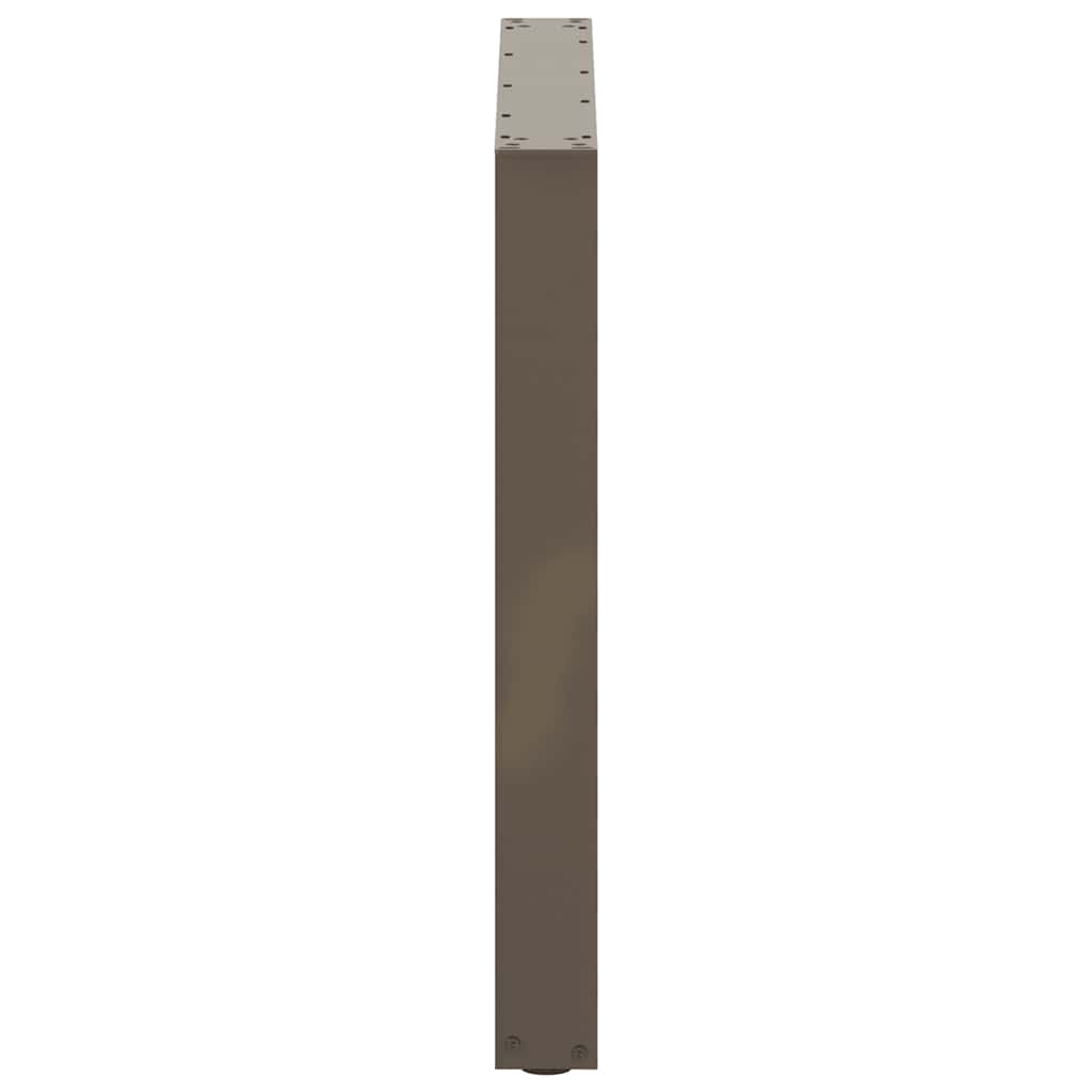 vidaXL Nogi do stołu jadalnego w kształcie litery U 3 szt. Naturalna stal 90x(72-73) cm Stal
