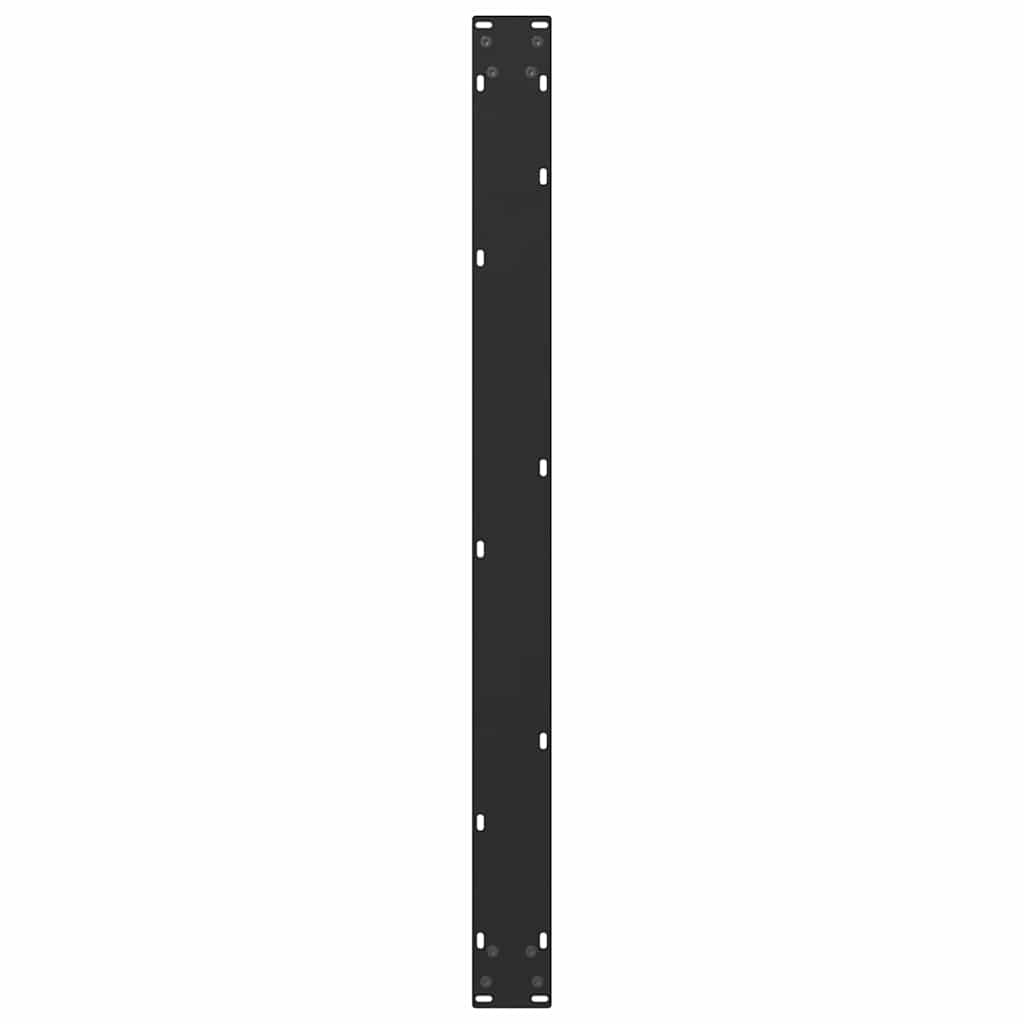 vidaXL Nogi do stołu jadalnego w kształcie litery U 3 szt. Czarne 100x(72-73) cm Stal