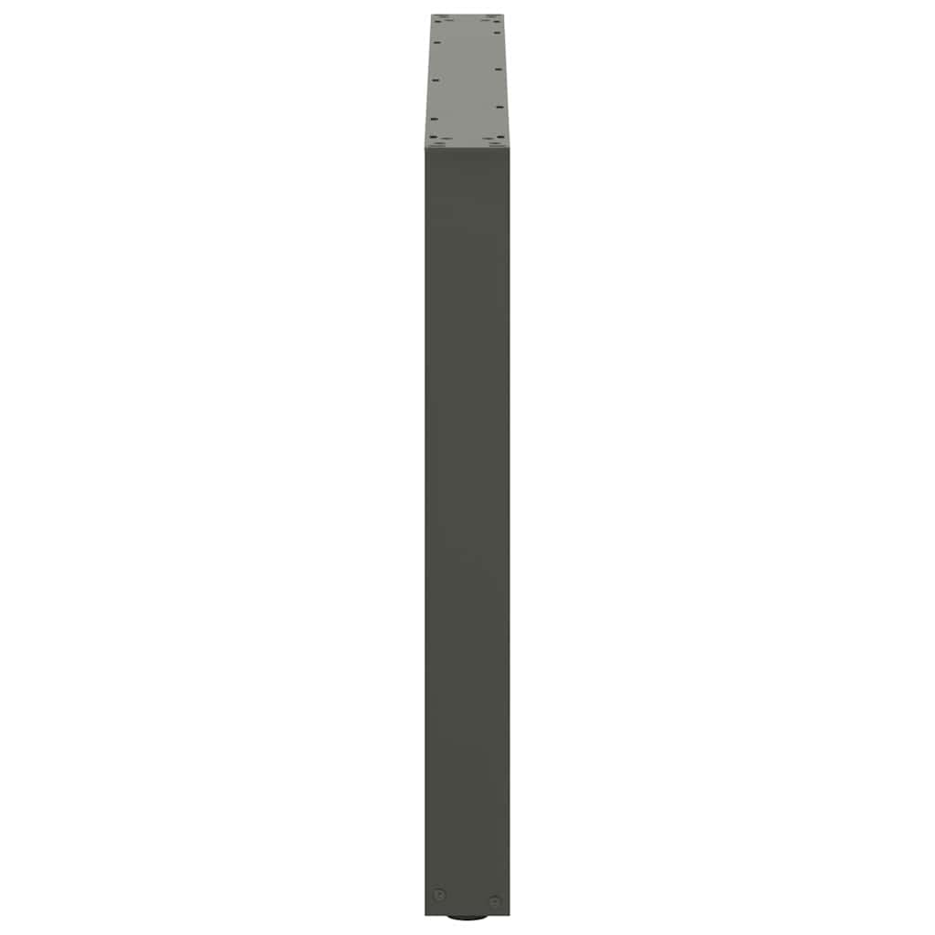 vidaXL Nogi do stołu jadalnego w kształcie litery U 3 szt. Antracyt 100x(72-73) cm Stal