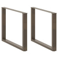 vidaXL Nogi do stołu jadalnego w kształcie litery U 3 szt. Naturalna stal 100x(72-73) cm Stal