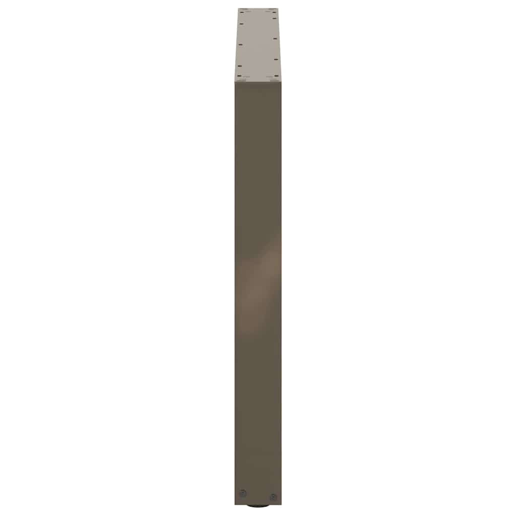 vidaXL Nogi do stołu jadalnego w kształcie litery U 3 szt. Naturalna stal 100x(72-73) cm Stal