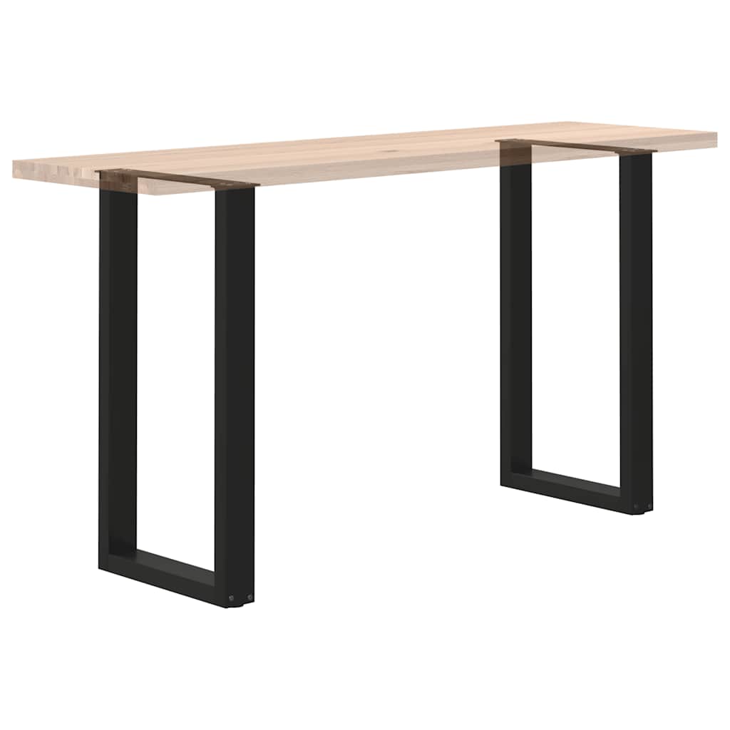 vidaXL Nogi do stołu barowego w kształcie litery U 2 szt. Czarne 40x(90-91) cm Stal
