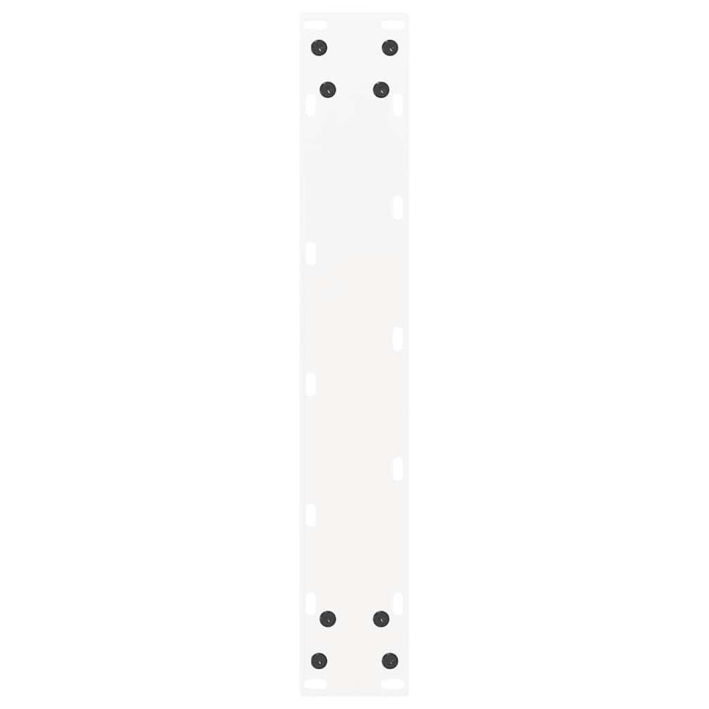 vidaXL Nogi do stołu barowego w kształcie litery U 2 szt. Białe 40x(90-91) cm Stal