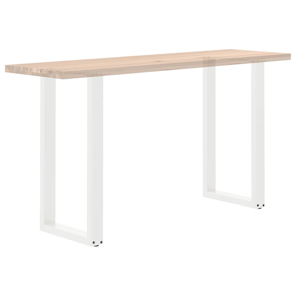 vidaXL Nogi do stołu barowego w kształcie litery U 2 szt. Białe 40x(90-91) cm Stal