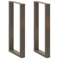 vidaXL Nogi do stołu barowego w kształcie litery U 2 szt. Naturalna stal 40x(90-91) cm Stal