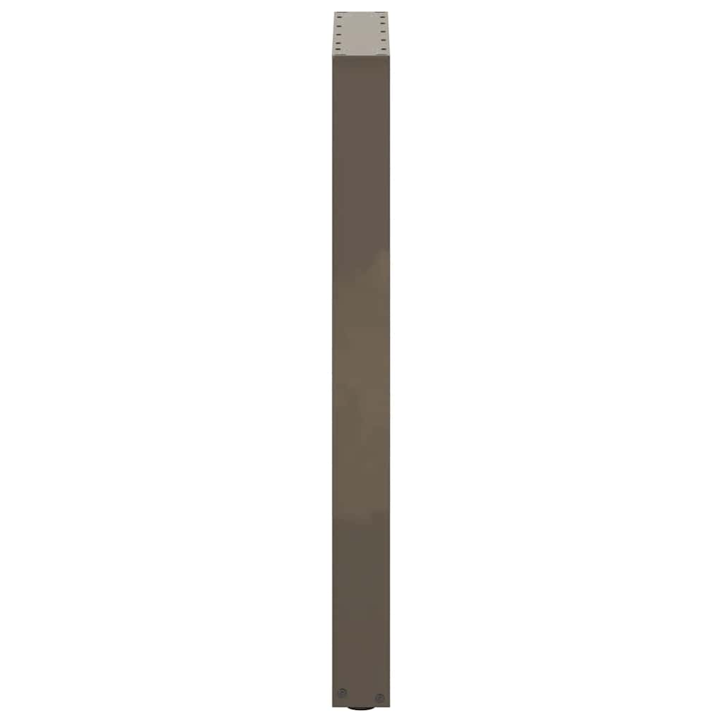 vidaXL Nogi do stołu barowego w kształcie litery U 2 szt. Naturalna stal 40x(90-91) cm Stal