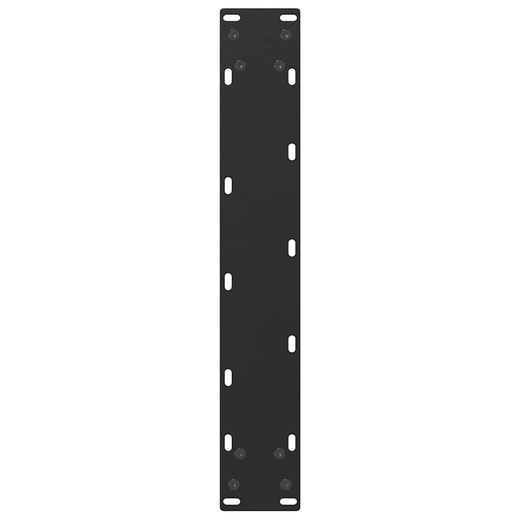 vidaXL Nogi do stołu barowego w kształcie litery U 2 szt. Czarne 50x(90-91) cm Stal